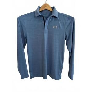 Under Armour Men's Long Sleeve Polo Shirt - Blue